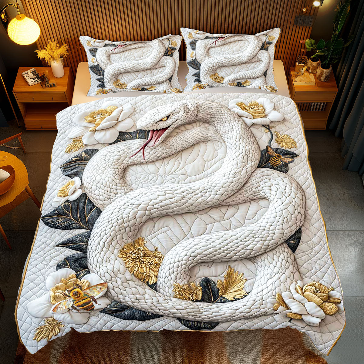 Majestic Golden Snake WP2412058CL Duvet Cover Set