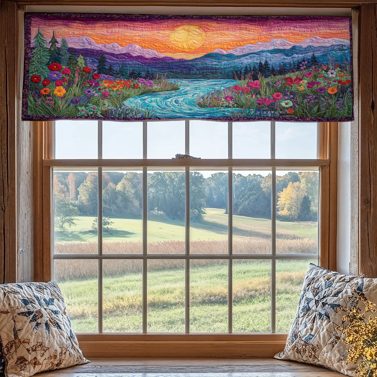 Charming Nature WX1405008CL Quilted Valance