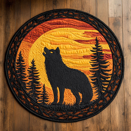 Golden Howl CP2005039CL Quilted Round Mat