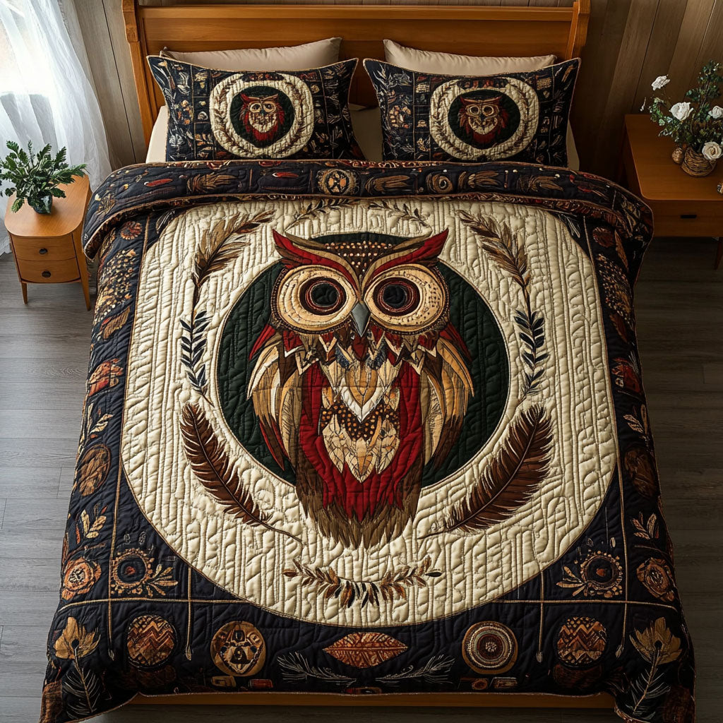 Earthen Tone Owl WY1607006CL Duvet Cover Set