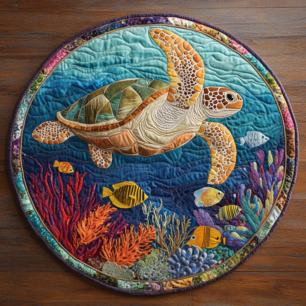 Big Turtle CQ2905045CL Quilted Round Mat