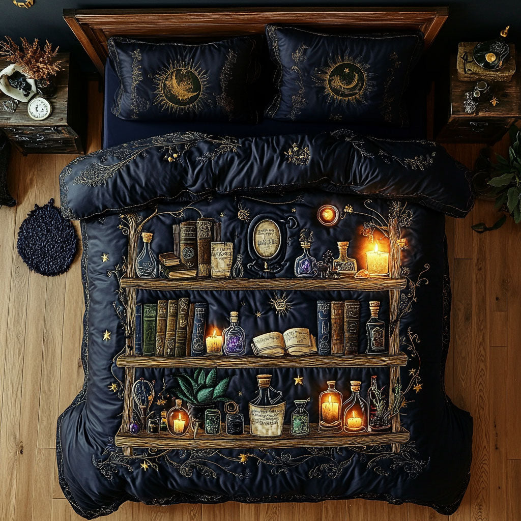 Enchanted Apothecary Shelves CW0708038CL Duvet Cover Set