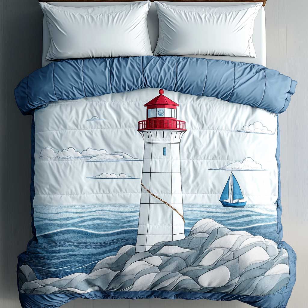 Stormy Lighthouse WN2503134CL Duvet Cover Set