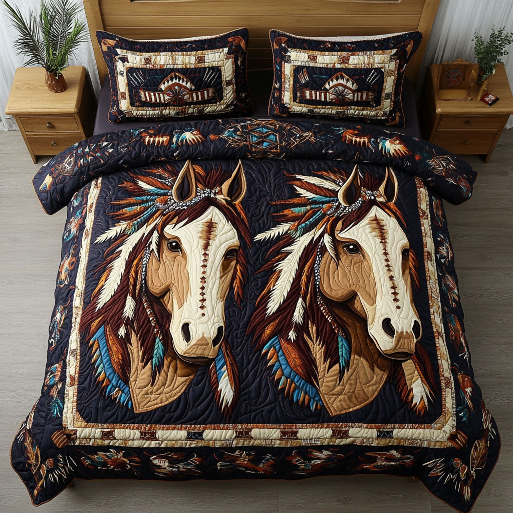 Native Horse Charm CW0801038CL Duvet Cover Set