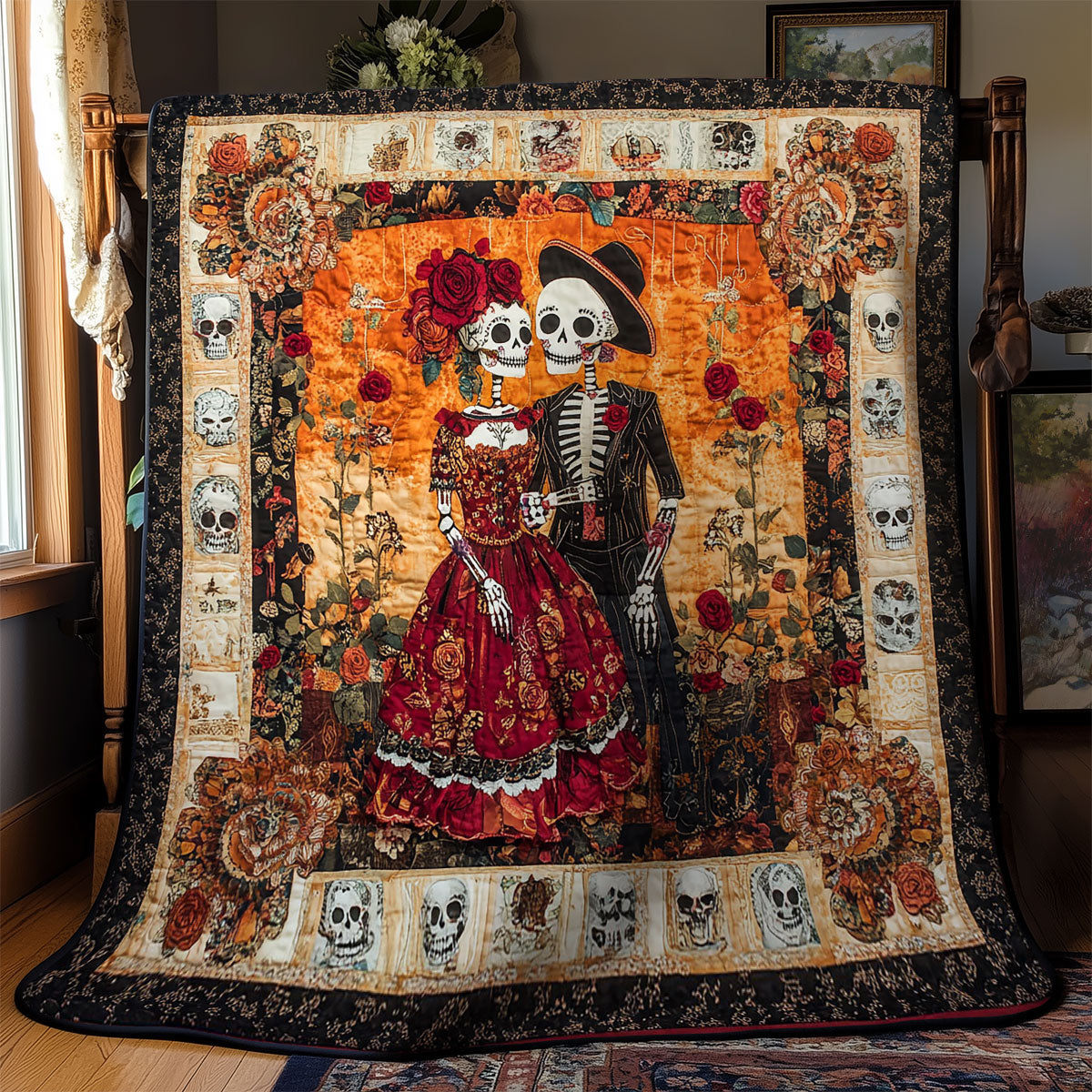 Valentine Of Skeleton WY1802021CL Quilt