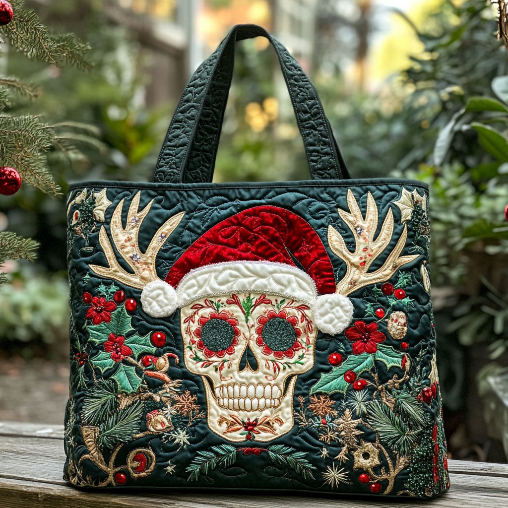 Frost Skull Magic WN0310023CL Quilted Tote Bag