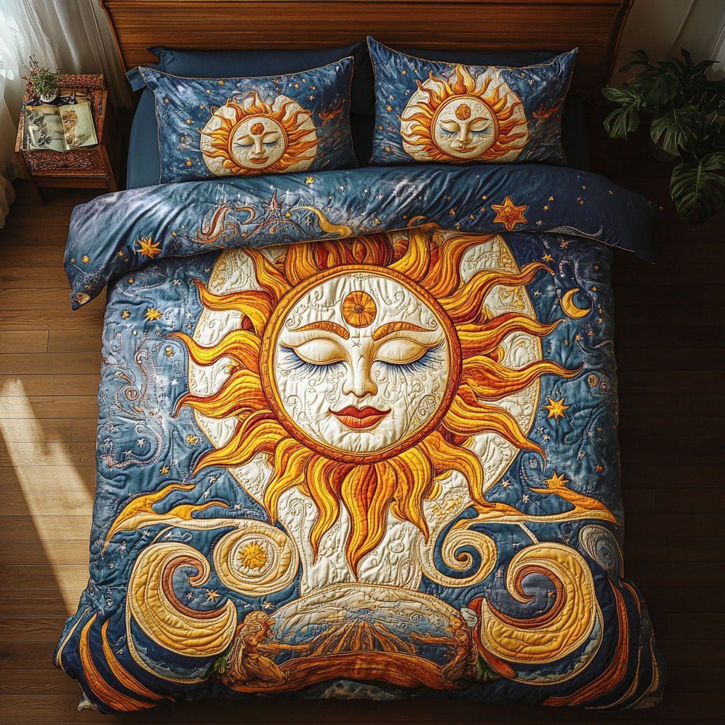 Golden Celestial Slumber WY2108074CL Duvet Cover Set