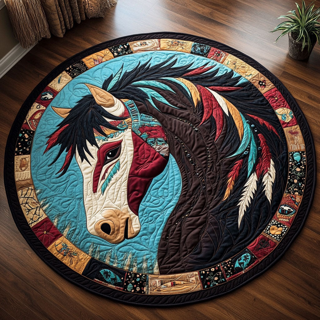 Wild Mane CM1605015CL Quilted Round Mat