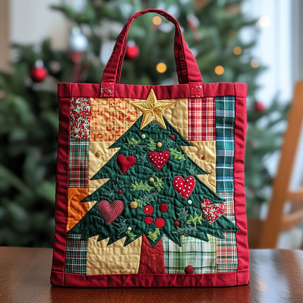 Holiday Charm CW1211062CL Quilted Tote Bag
