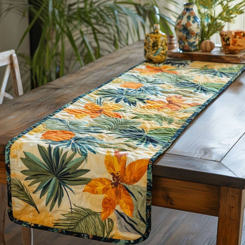 Tropical Time CP1605011CL Quilted Table Runner