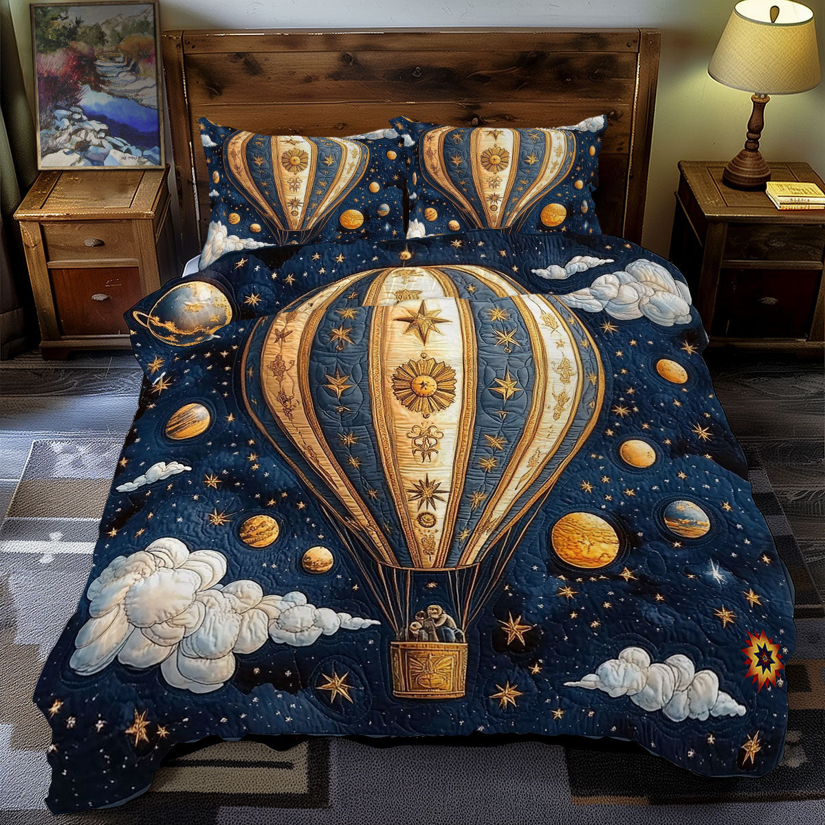 Hot Air Balloon WY2211044CL Duvet Cover Set