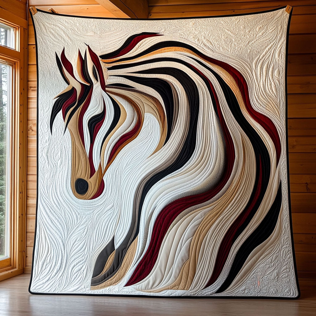 Abstract Horse CP1006033CL Quilt