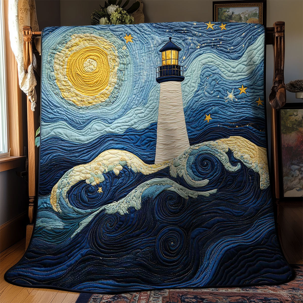Midnight Lighthouse WN1903141CL Quilt