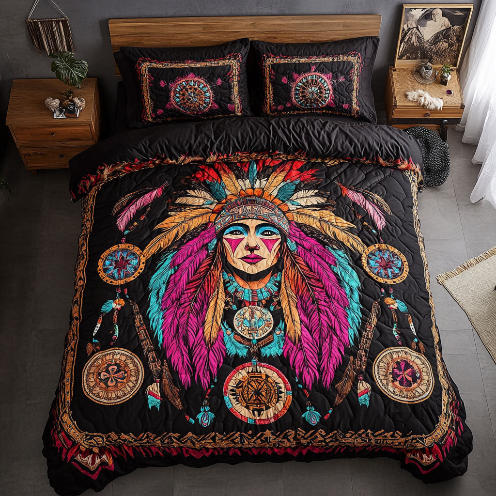 Mystic Tribal Queen WY0707069CL Duvet Cover Set