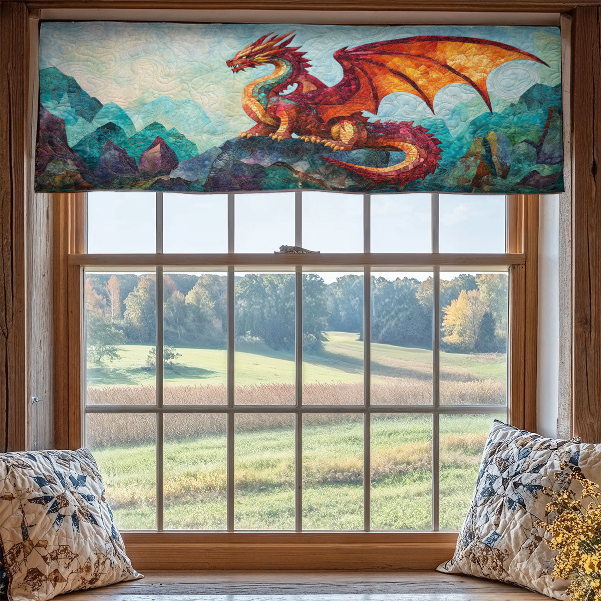 Dragon In Mountain WX2205017CL Quilted Valance
