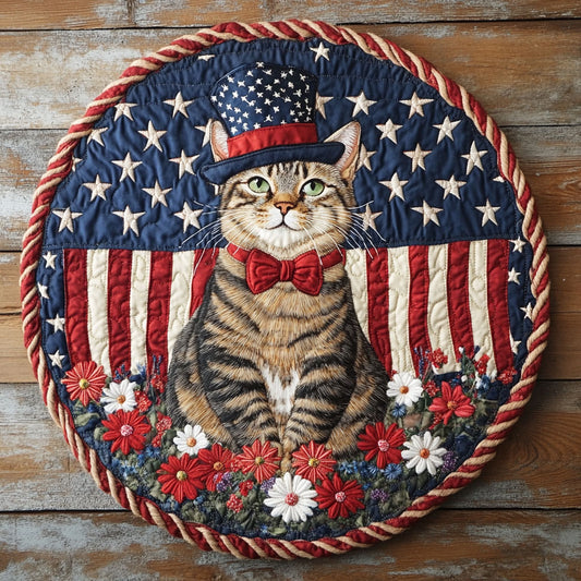 Gentleman Cat CQ1206050CL Quilted Round Mat