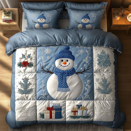 Shimmering Snowman WN0309085CL Duvet Cover Set