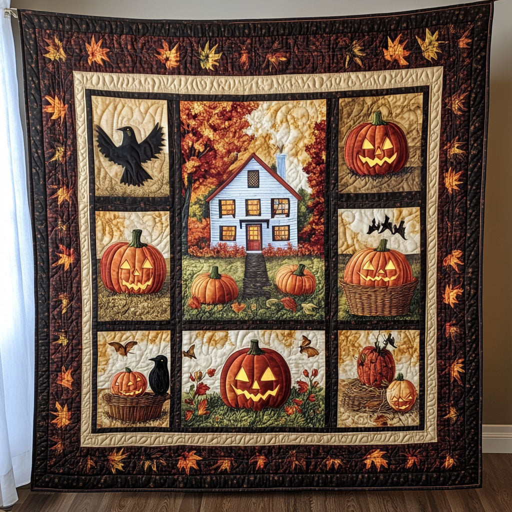 Halloween Homestead WY2008019CL Quilt