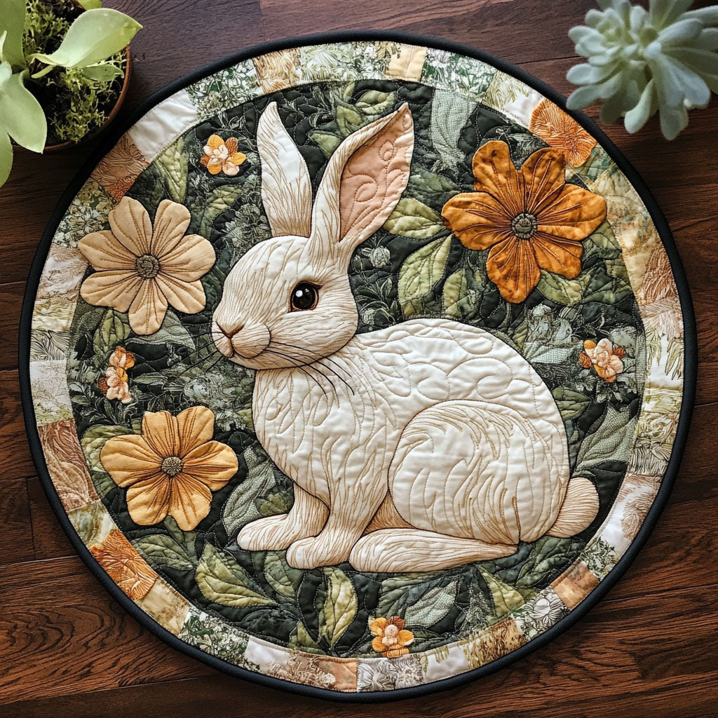 Blooming Garden CM2804018CL Quilted Round Mat
