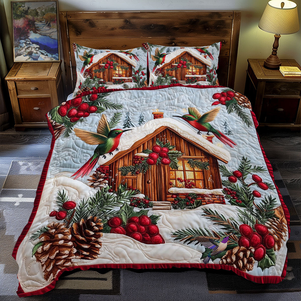 Snow House Hummingbird WY0612070CL Duvet Cover Set