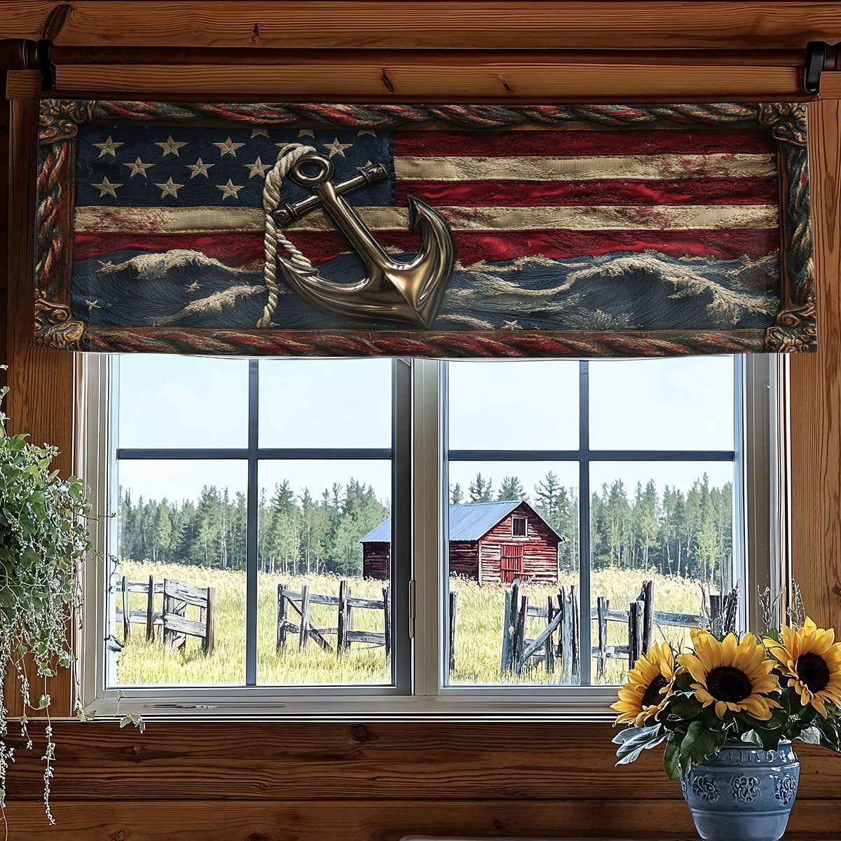 Anchor Serene WN0906080CL Quilted Valance
