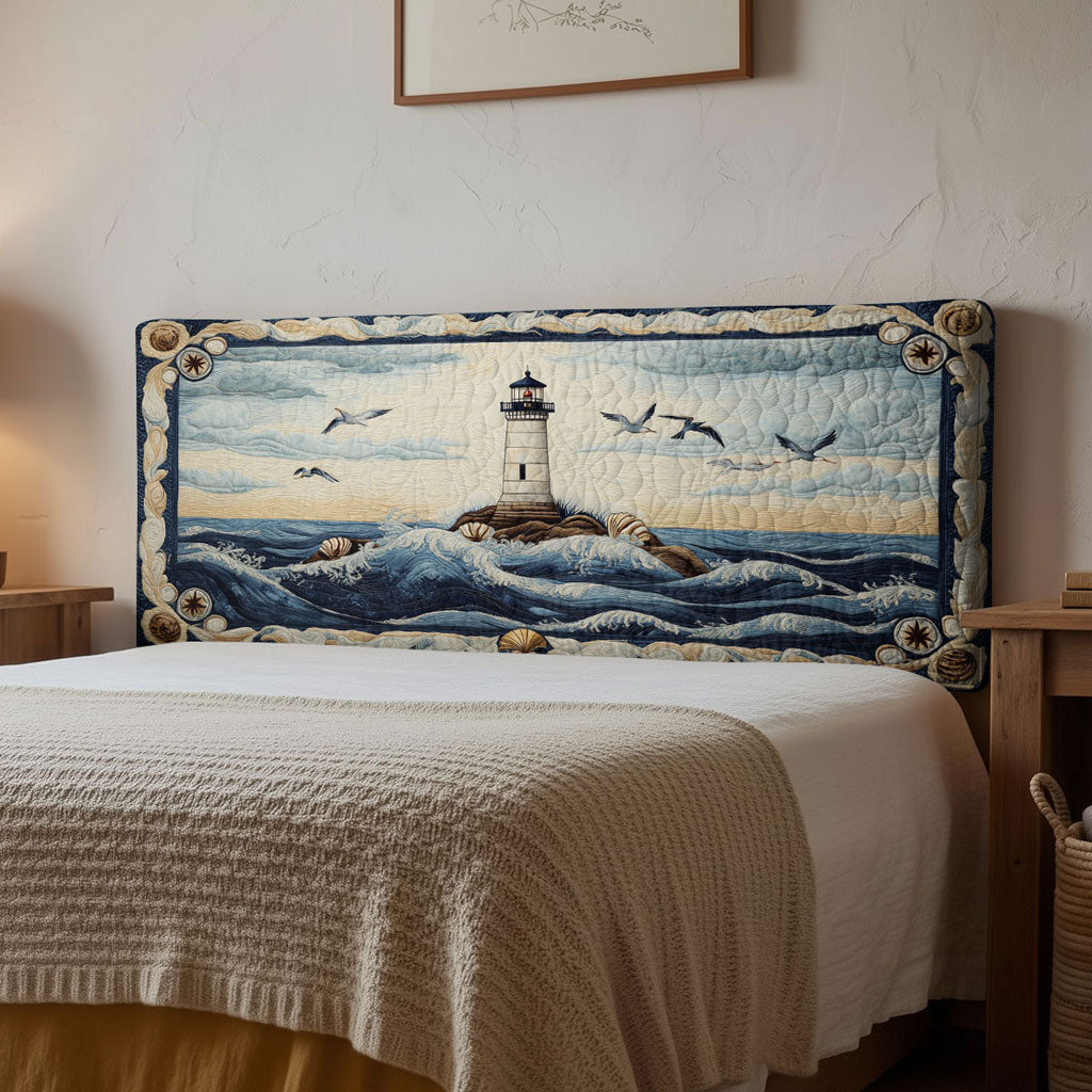 Lighthouse Wave Harmony WN1112172CL Quilted Headboard Slipcover