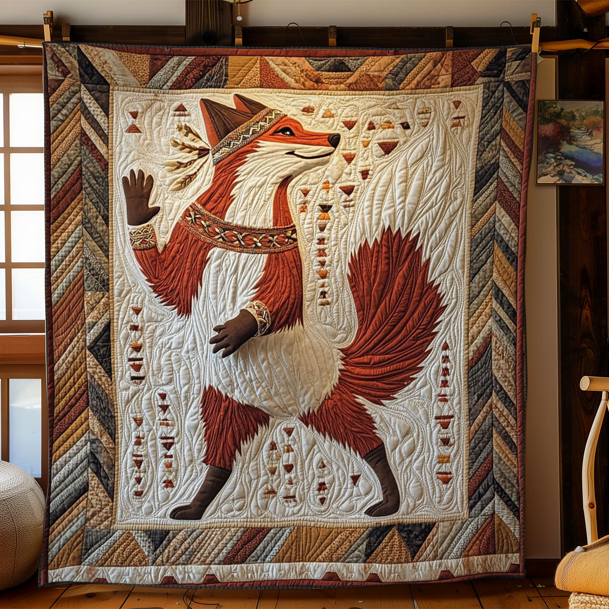 Tribe Fox Dance CP0506034CL Quilt