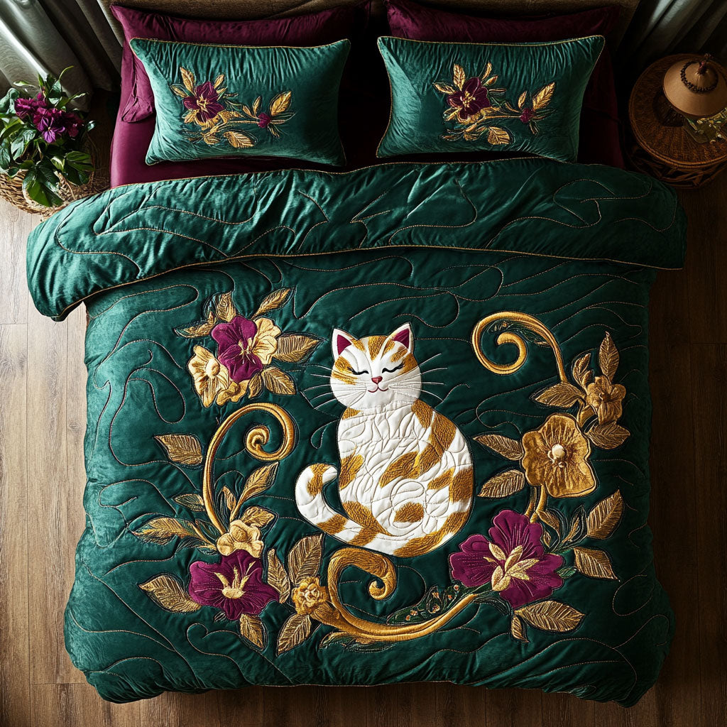 Cat Flower WX1703120CL Duvet Cover Set