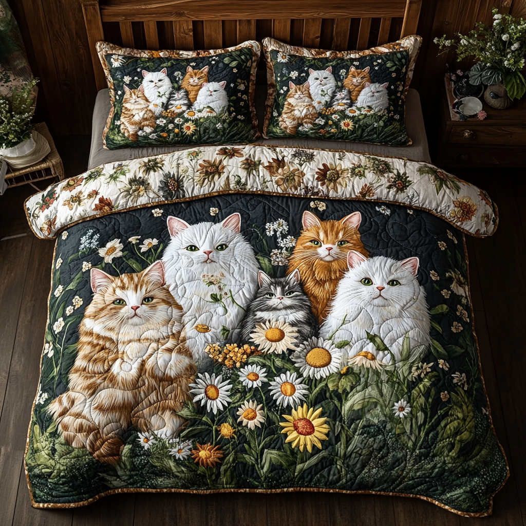 Cat In Garden YR1702006CL Duvet Cover Set