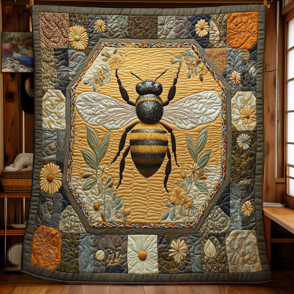 Bee Portrait WY1803017CL Quilt