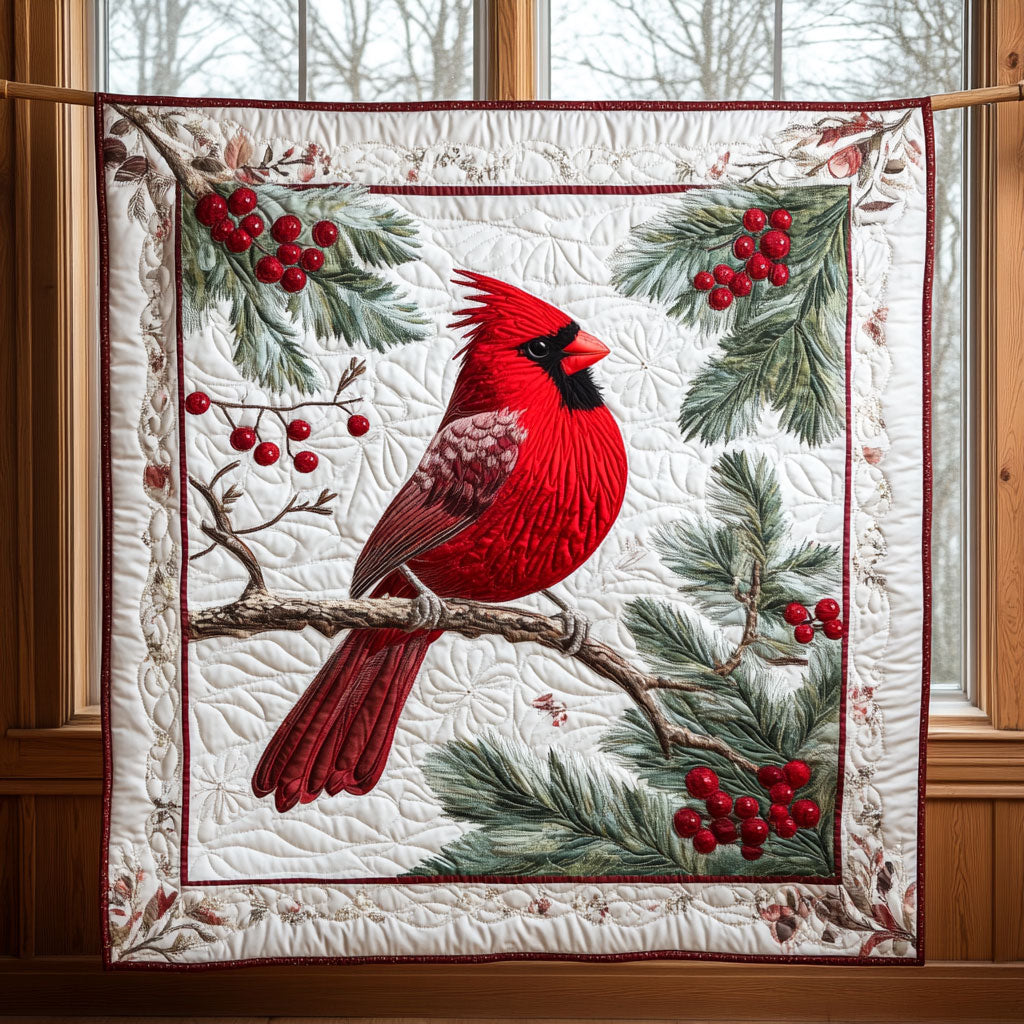 Cozy Cardinal CW0807012CL Quilt