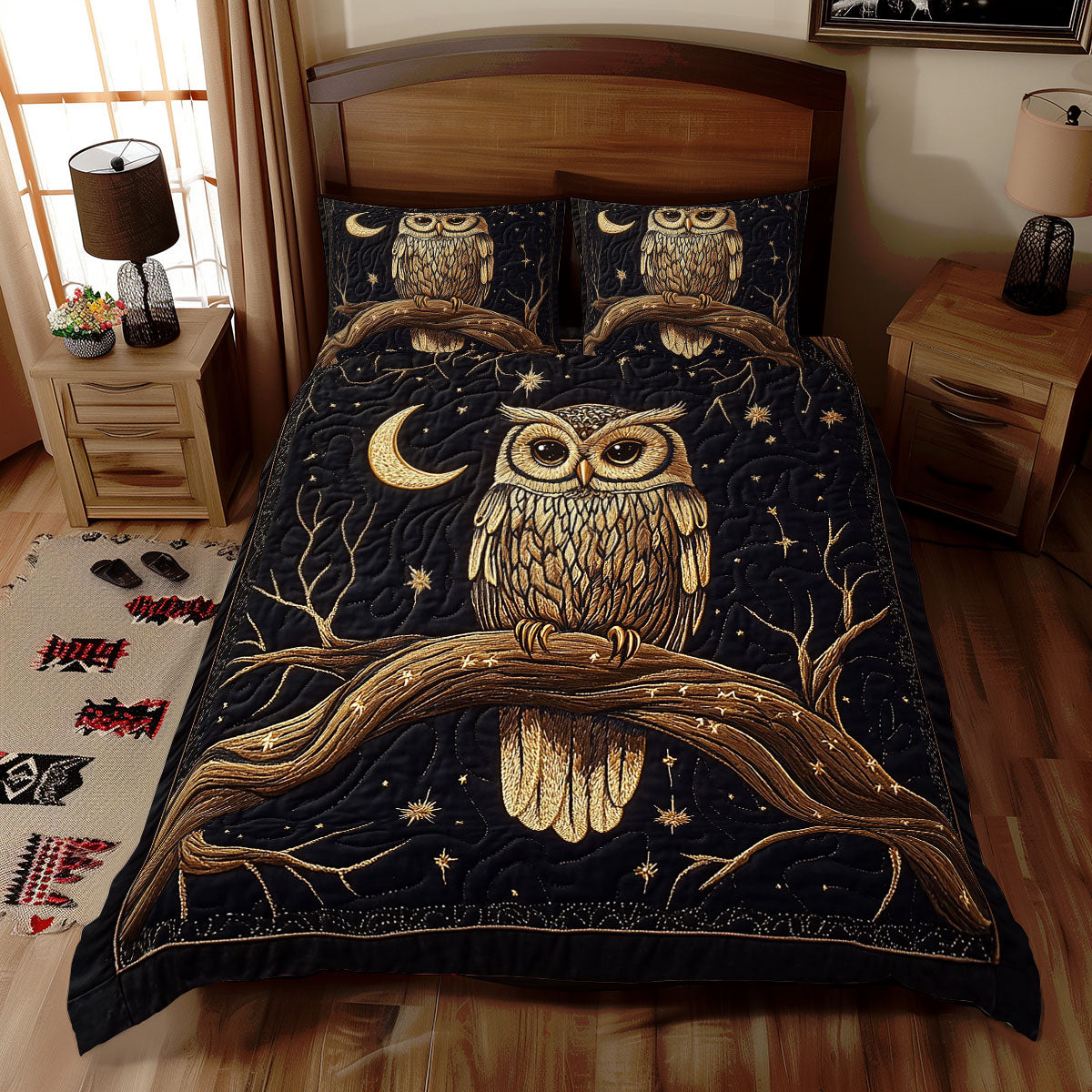 Mystical Owl Glow WX2512095CL Duvet Cover Set