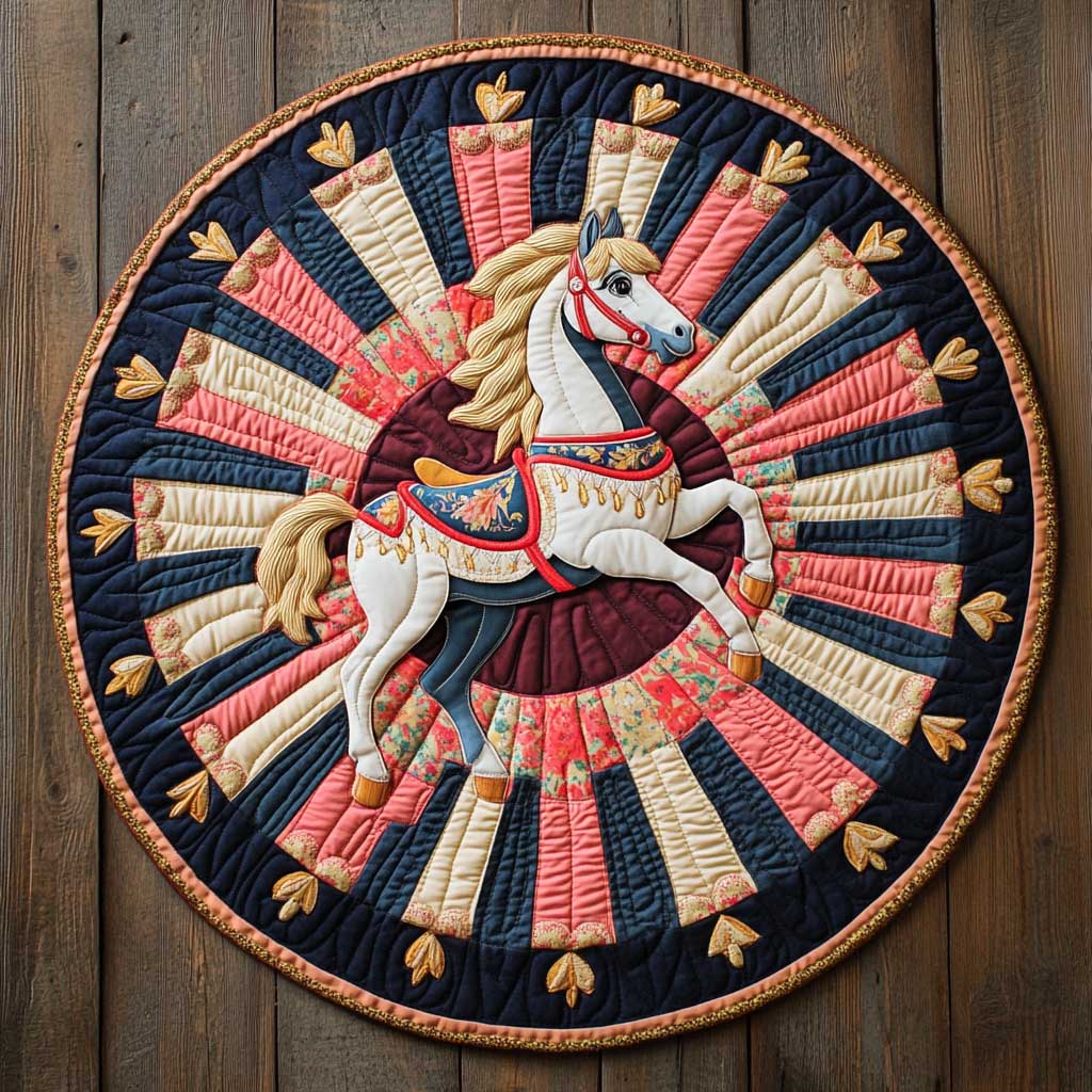 Happy Horse CQ1405021CL Quilted Round Mat