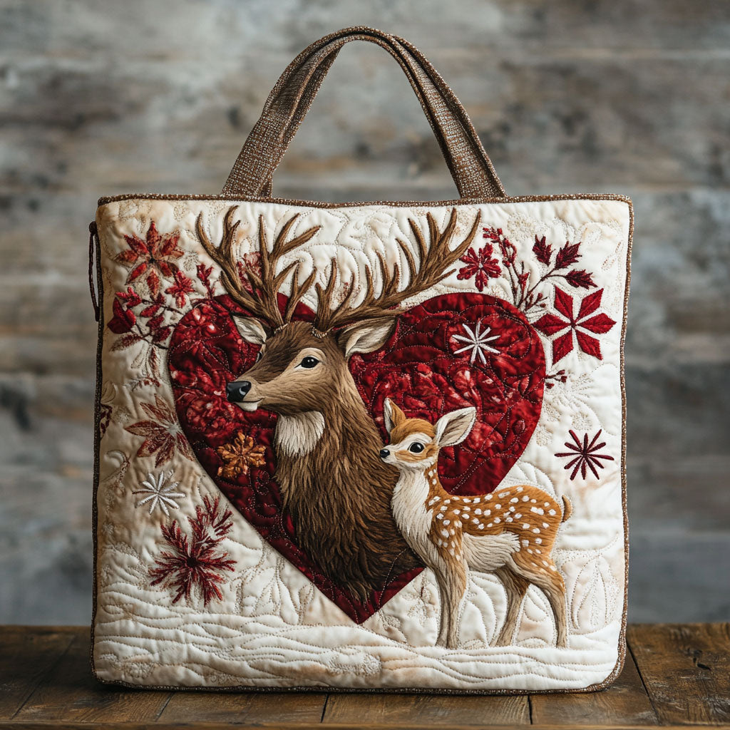 Love of Deer CW0801009CL Quilted Tote Bag