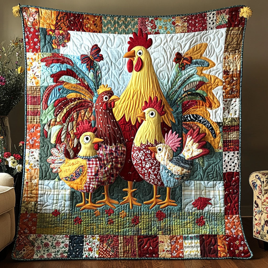 Handmade Chicken CQ1606034CL Quilt