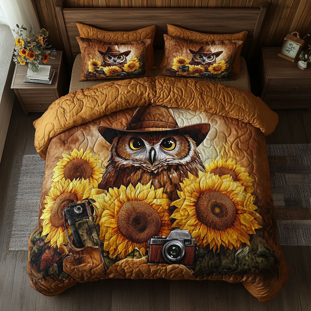 Owl Sunflower WY2901091CL Duvet Cover Set