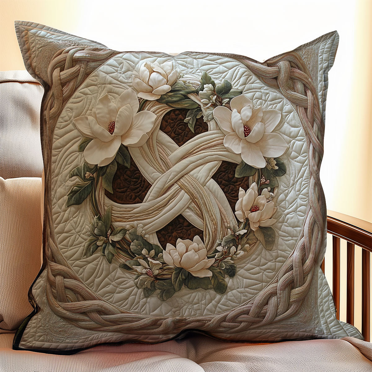 Celtic Knot Magnolia WX2203058CL Quilt Pillow Case