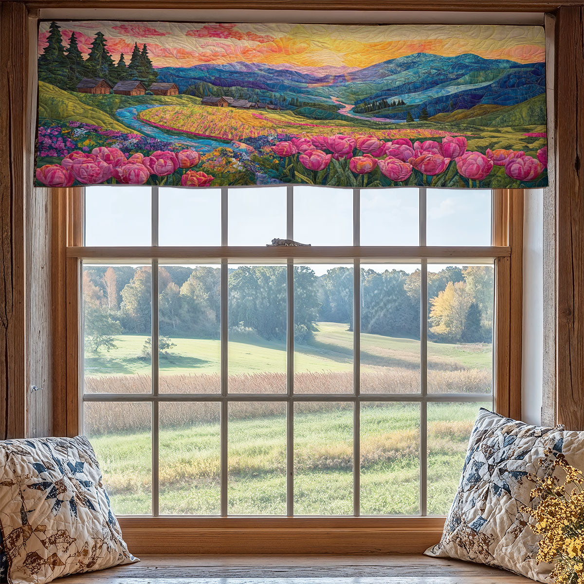 Dreamy Moutain WX1405016CL Quilted Valance