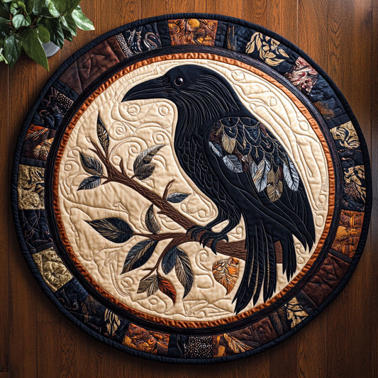 Raven Patch CM2105027CL Quilted Round Mat