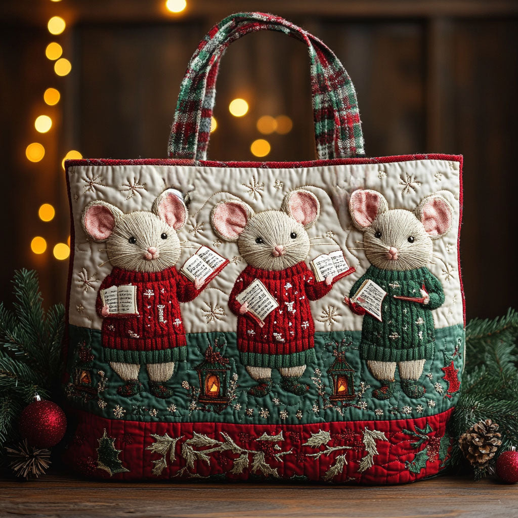 Joyful Street Mouse WN1311064CL Quilted Tote Bag