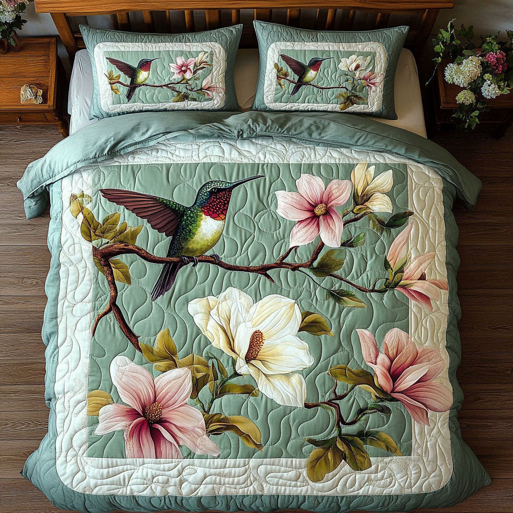 Magnolia Serenity Hummingbird WY2306037CL Duvet Cover Set