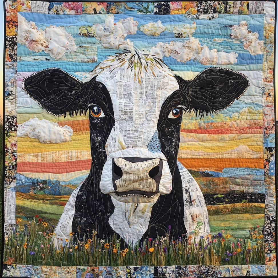 Cow In The Field WU2612100CL Quilt