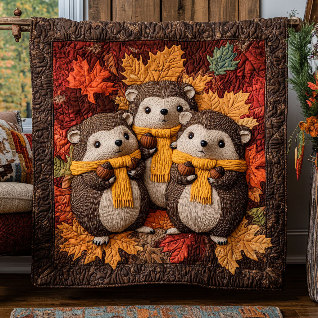 Cozy Hedgehog WY0808048CL Quilt