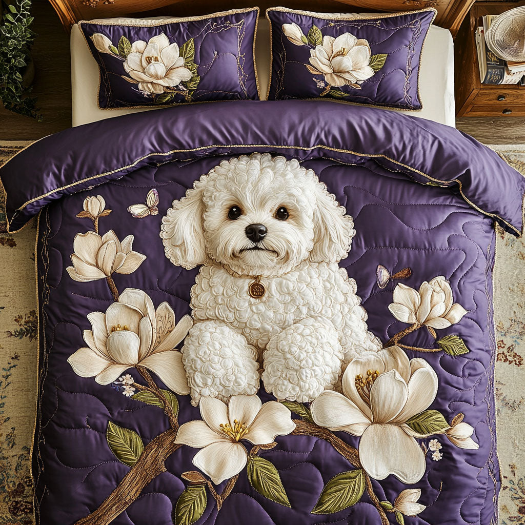 Cutest Bichon Frise WX2103084CL Duvet Cover Set