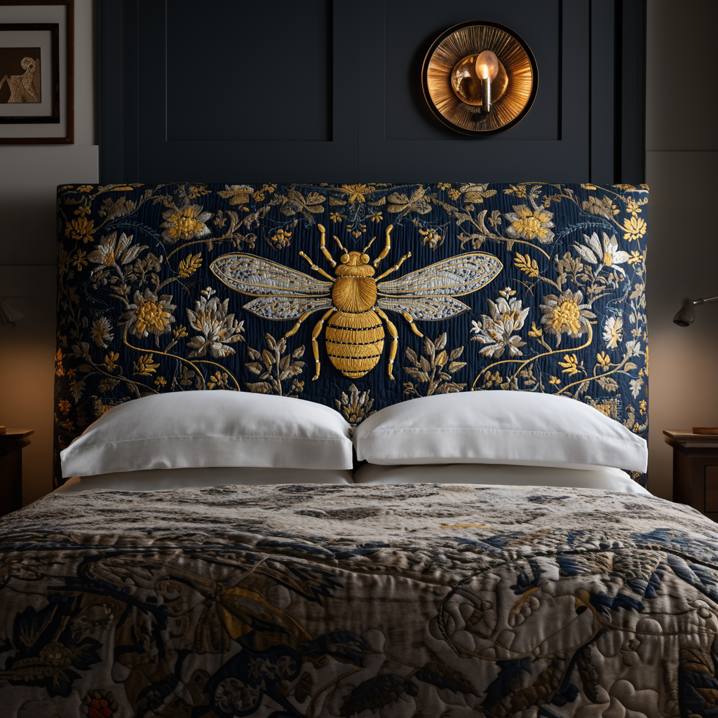 Floral Bee XR2212009CL Quilted Headboard Slipcover