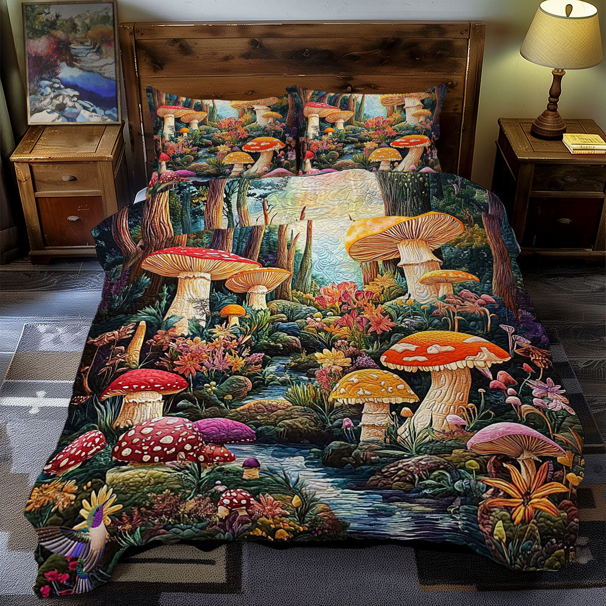 Mushroom Forest WY2511054CL Duvet Cover Set