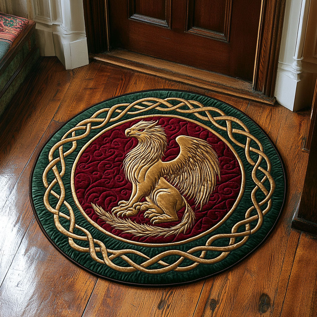 Ruby Watcher CP1607018CL Quilted Round Mat