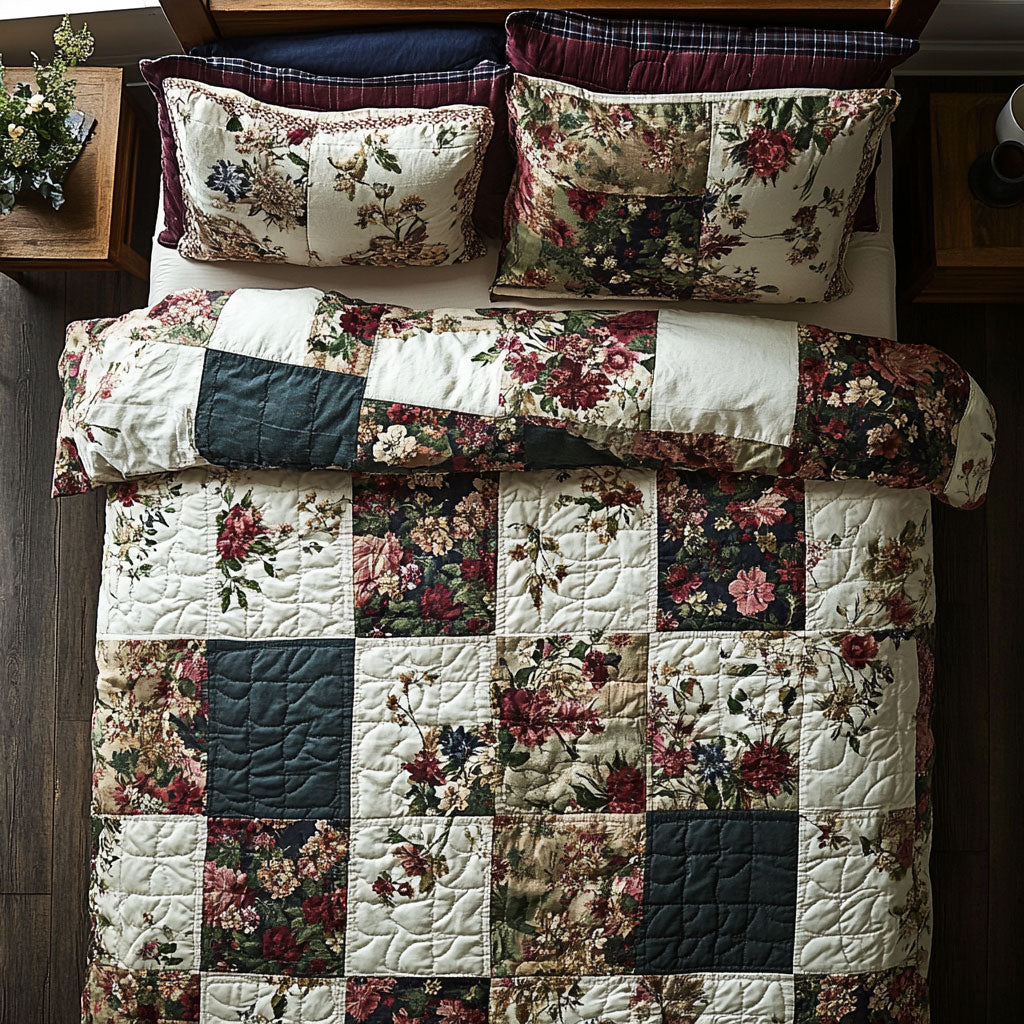 Vintage Flower Cushion WY1202063CL Duvet Cover Set