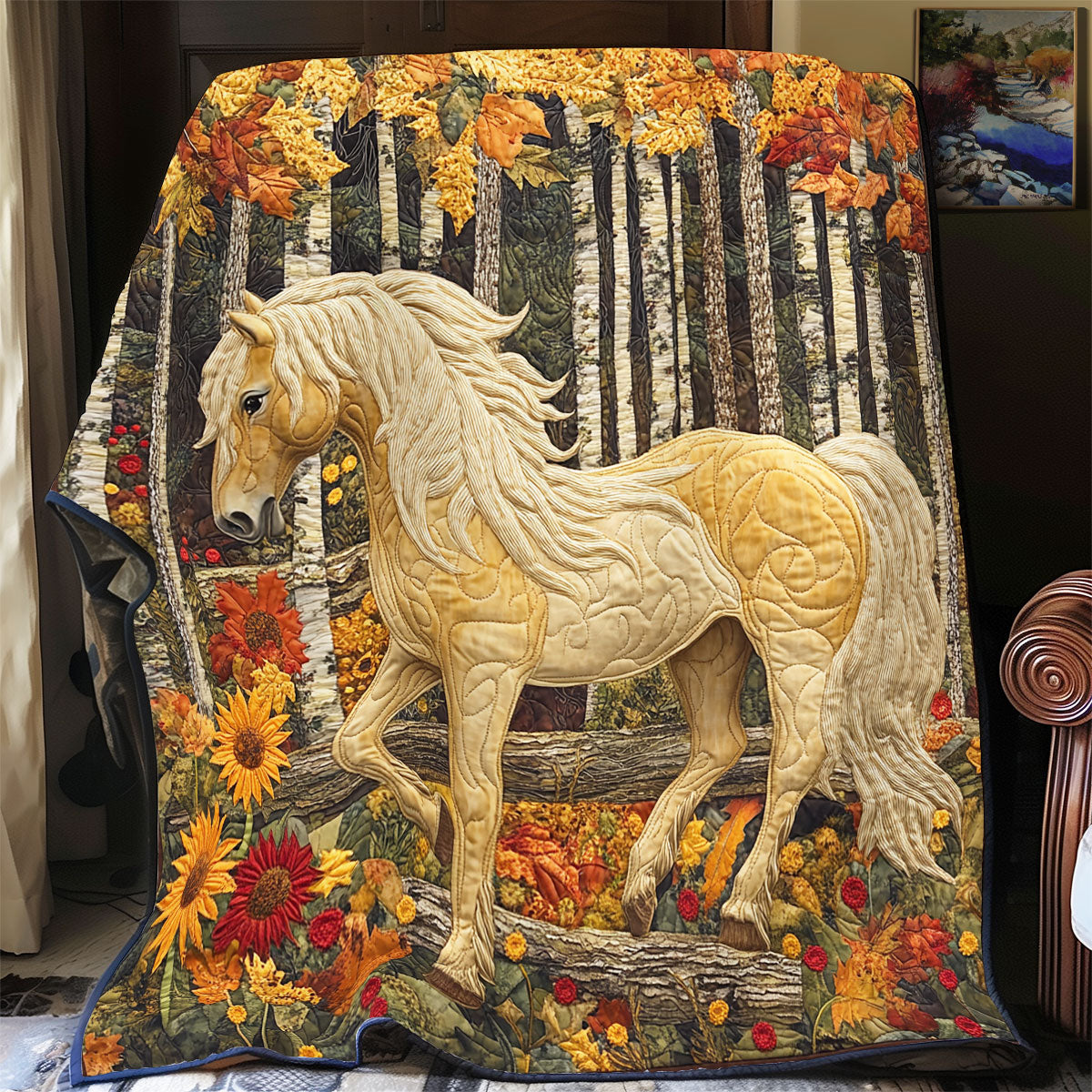 Autumn Horse WX1306001CL Quilt