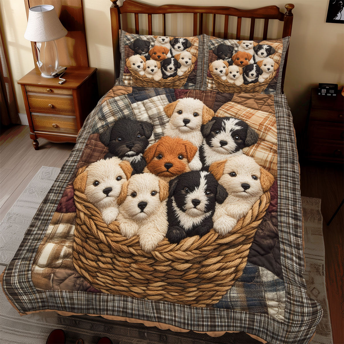 Cozy Puppy WX2312065CL Duvet Cover Set
